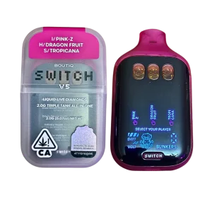 boutiq switch v5 (3 in 1) ”pink z” (indica) x “dragon fruit” (hybrid) x “tropicana” (sativa)